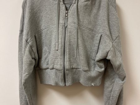 Athletic Jacket By Joy Lab In Grey, Size: M Hot on Sale