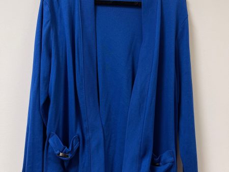 Cardigan By Rafaella In Blue, Size: Xl Online Hot Sale