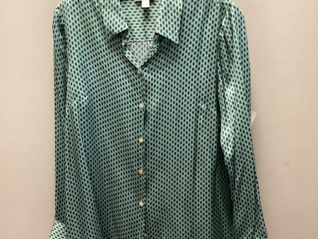 Blouse Long Sleeve By J. Jill In Green, Size: S Sale