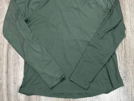 Athletic Top Long Sleeve Crewneck By Tek Gear In Green, Size: L Online now