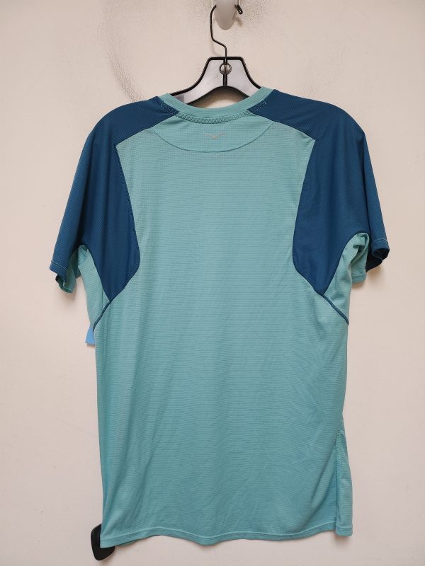 Athletic Top Short Sleeve By Hoka In Teal, Size: S Cheap