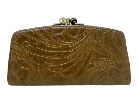 Tooled Leather Kisslock Wallet Leather By Hobo Intl, Size: Medium Online now