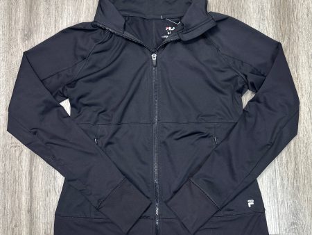 Athletic Jacket By Fila In Black, Size: M For Sale