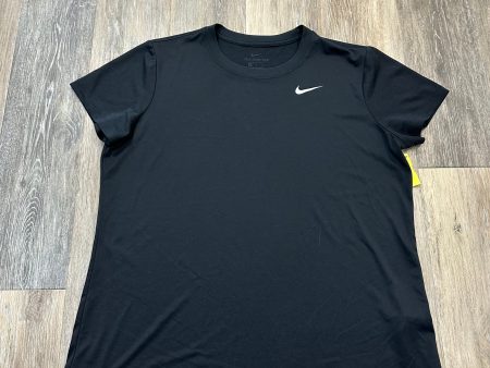 Athletic Top Short Sleeve By Nike Apparel In Black, Size: Xl Hot on Sale