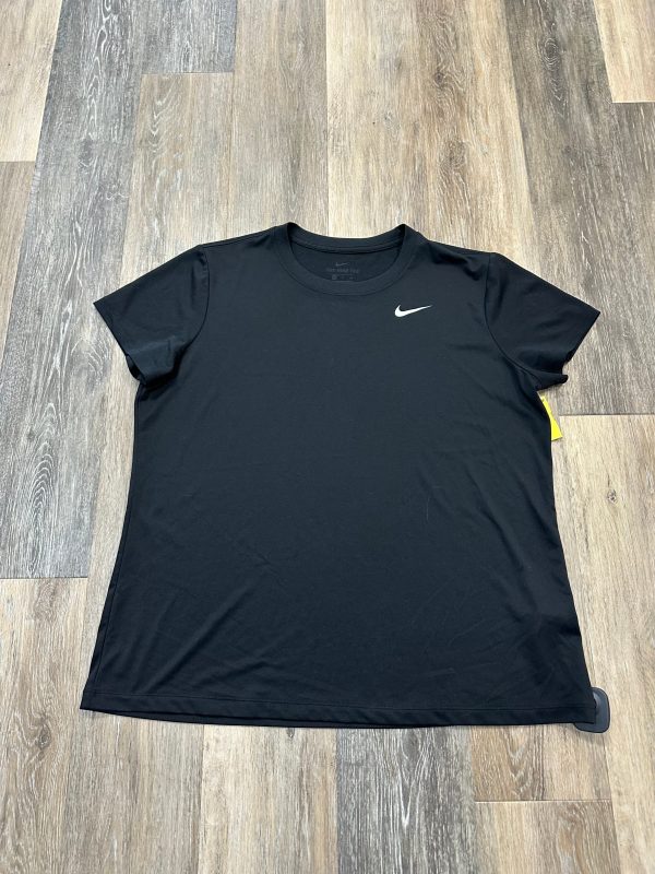 Athletic Top Short Sleeve By Nike Apparel In Black, Size: Xl Hot on Sale