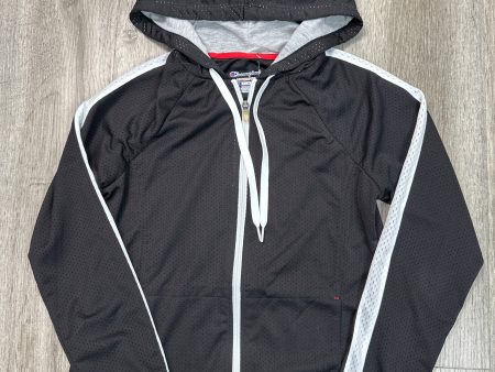 Athletic Jacket By Champion In Black, Size: S For Cheap