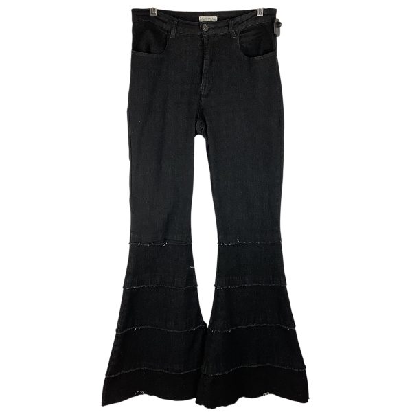 Jeans Flared By Clothes Mentor In Black Denim, Size: M Discount