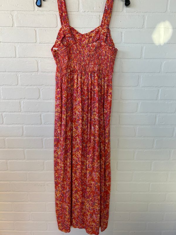 Dress Casual Midi By Japna In Orange & Pink, Size: M Discount