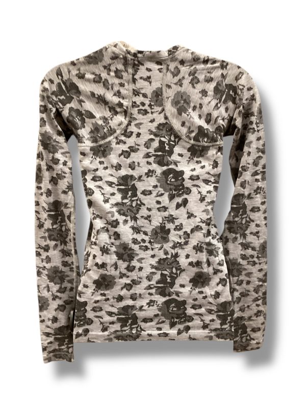 Athletic Top Long Sleeve Crewneck By Athleta In Floral Print, Size: Xs Cheap