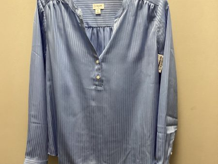 Blouse Long Sleeve By J. Crew In Blue, Size: S Online