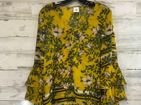 Blouse Ls By Cabi In Yellow, Size:M Sale