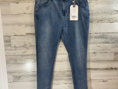 Jeans Skinny By Coco And Carmen In Blue Denim, Size: Xxl Cheap