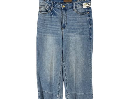 Jeans Wide Leg By Judy Blue In Blue Denim, Size: 8 Hot on Sale