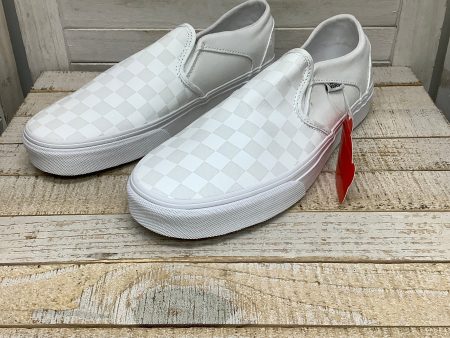 Shoes Flats By Vans In White, Size: 10 Online Sale