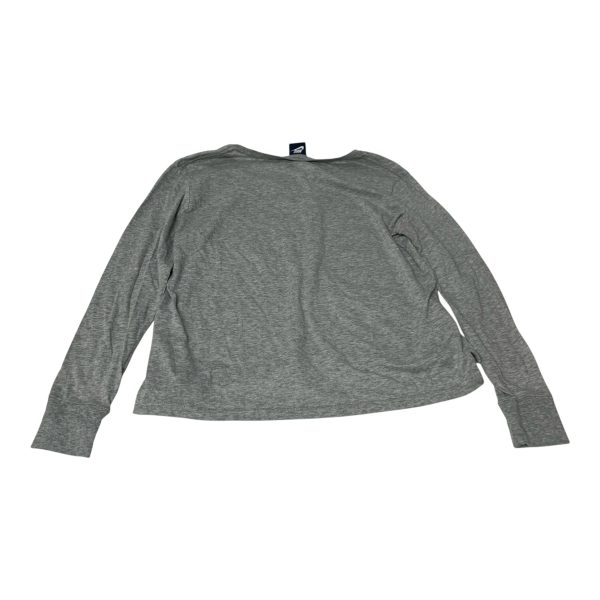 Athletic Top Long Sleeve Crewneck By Nike Apparel In Grey, Size: S Online Hot Sale