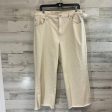 Jeans Wide Leg By Liverpool In Cream Denim, Size: 14 Hot on Sale