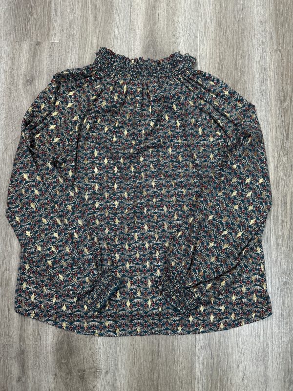 Blouse Long Sleeve By Hailey & Co In Teal, Size: L For Sale