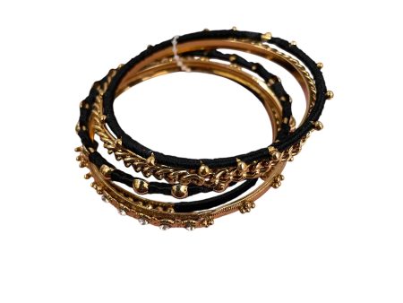 Bracelet Set By Cme In Black & Gold, Size:05 Piece Set Cheap