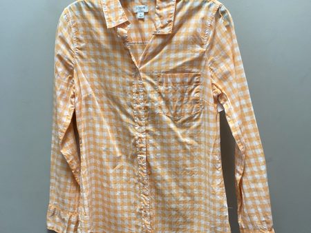 Blouse Long Sleeve By J. Crew In Orange, Size: S Cheap