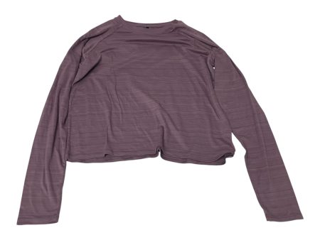 Athletic Top Long Sleeve Crewneck By Kyodan In Purple, Size: S For Sale