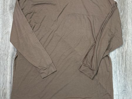 Athletic Top Long Sleeve Crewneck By Old Navy In Brown, Size: S Online Hot Sale