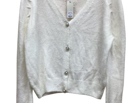 Sweater Cardigan By Clothes Mentor In White, Size: S Online