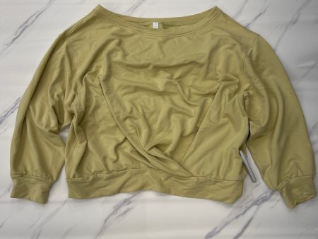 Athletic Sweatshirt Crewneck By Lululemon In Yellow, Size: 12 on Sale