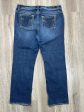 Jeans Straight By Vigoss In Blue Denim, Size: 16 Online Hot Sale