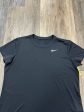 Athletic Top Short Sleeve By Nike Apparel In Black, Size: Xl Hot on Sale