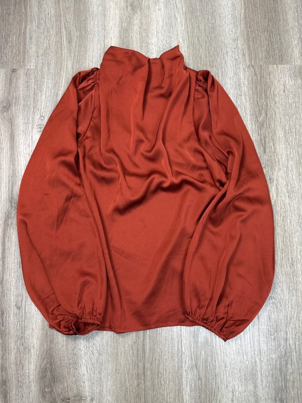 Blouse Long Sleeve By Entro In Orange, Size: L Cheap