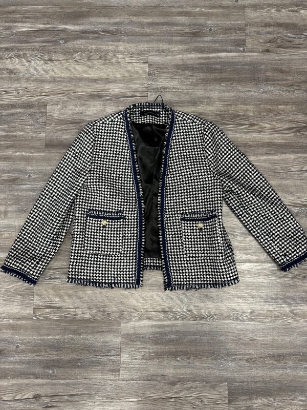 Blazer By Zara Women In Blue & White, Size: Xl For Sale