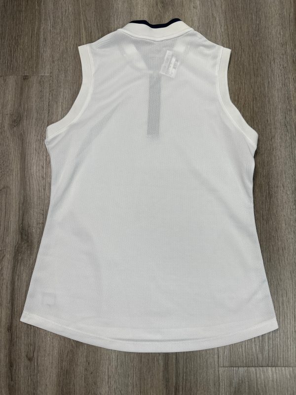 Athletic Tank Top By Adidas In White, Size: M Hot on Sale