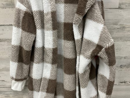 Cardigan By Clothes Mentor In Brown & White, Size: Xl Online Sale