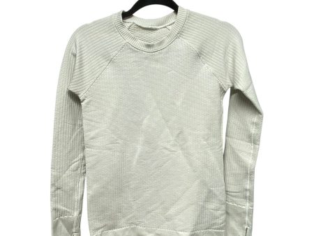 Athletic Top Long Sleeve Crewneck By Lululemon In White, Size: M Hot on Sale