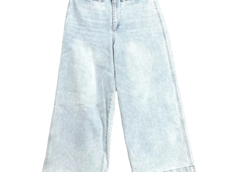 Jeans Wide Leg By Oat In Blue Denim, Size: 6 Cheap