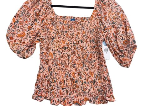 Blouse Short Sleeve By Old Navy In Peach, Size: S Online Hot Sale