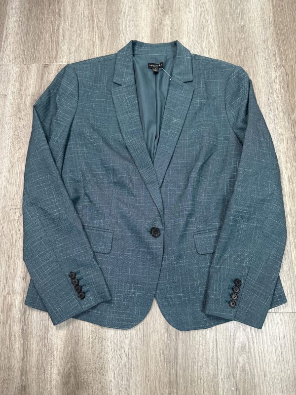 Blazer By Ann Taylor In Teal, Size: L Online Sale