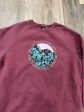 Athletic Sweatshirt Crewneck By The North Face In Mauve, Size: Xxl Fashion