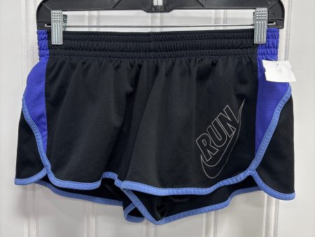 Athletic Shorts By Nike Apparel In Black & Blue, Size:M Hot on Sale