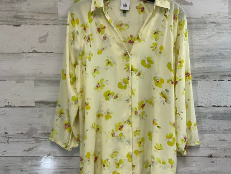 Blouse Ls By Cabi In Yellow, Size:S on Sale