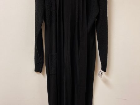 Sweater Cardigan By Clothes Mentor In Black, Size: L Online