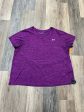 Athletic Top Short Sleeve By Under Armour In Purple, Size: 2x Discount