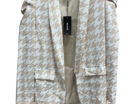 Blazer By Clothes Mentor In Tan & White, Size: L Hot on Sale