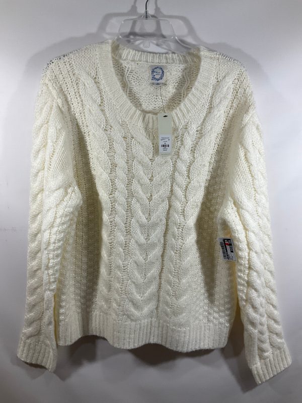 Sweater By Blue Rain In White, Size: Xl For Cheap