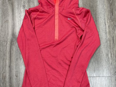 Athletic Top Long Sleeve Hoodie By Nike Apparel In Red, Size: S Supply