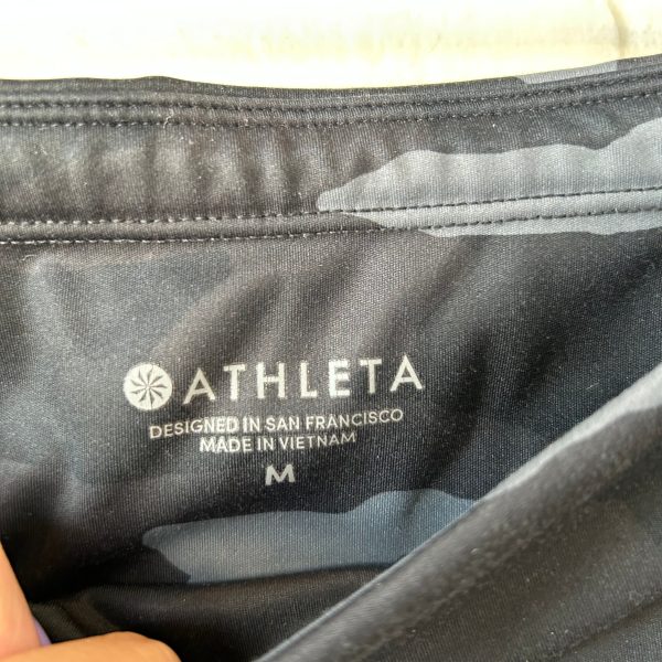 Athletic Pants By Athleta In Black & Grey, Size: 10 Online Hot Sale