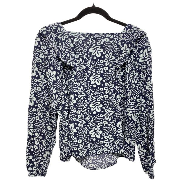 Top Long Sleeve By Loft In Blue, Size: M Online now