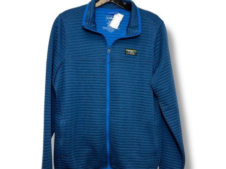 Athletic Jacket By L.l. Bean In Blue, Size: M Discount