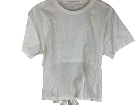 Top Short Sleeve Basic By A New Day In White, Size: M Sale