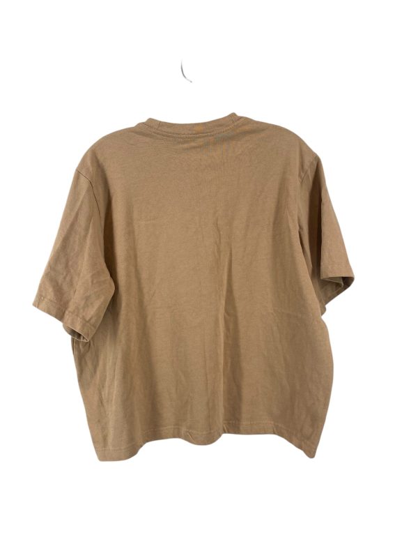 Athletic Top Short Sleeve By Nike In Beige, Size: L Discount